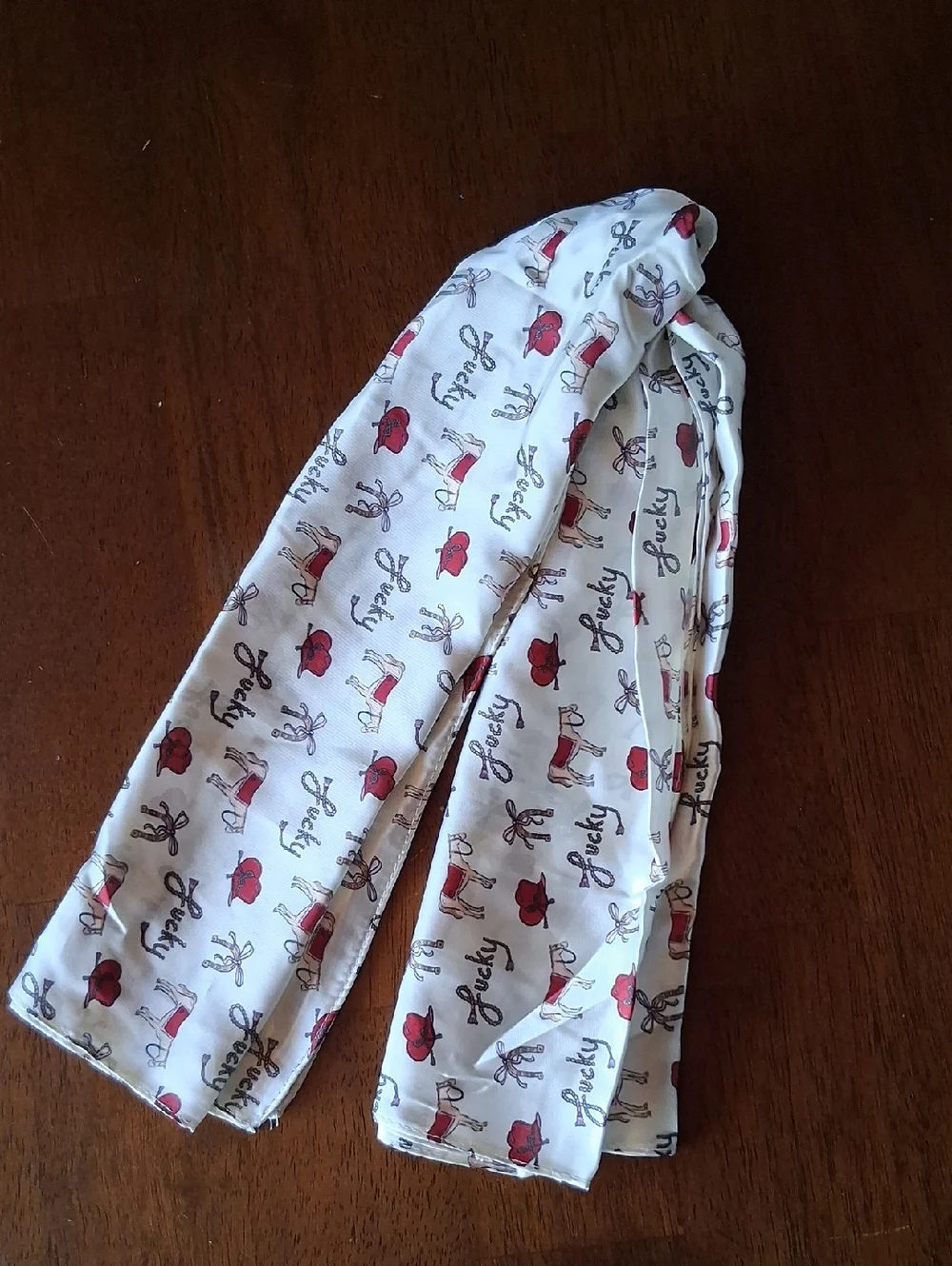 Anthropologie Hair Bandana Horse Hat Print